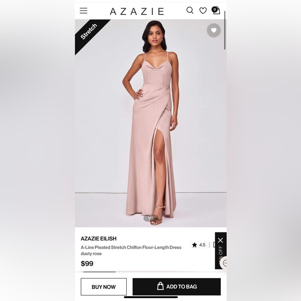 Azazie Eilish Bridesmaid dress